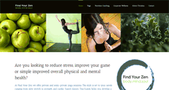 Desktop Screenshot of findyourzenwellness.com